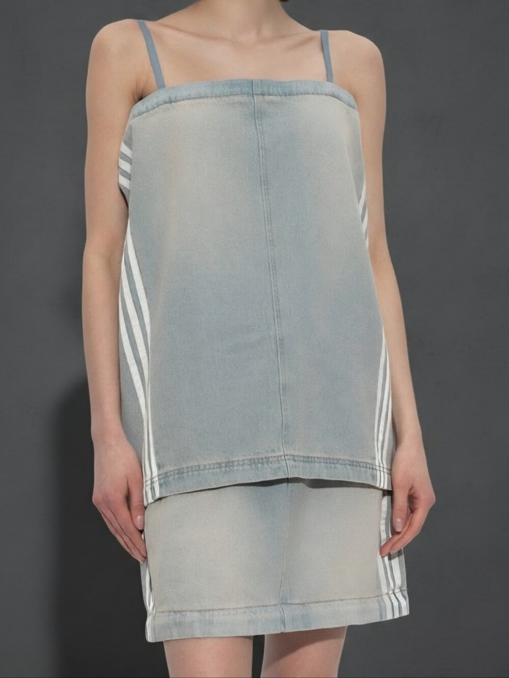 Adidas Originals Adilenium Season 3 Two-In-One Denim Skirt | Size 14 - Picture 11 of 13